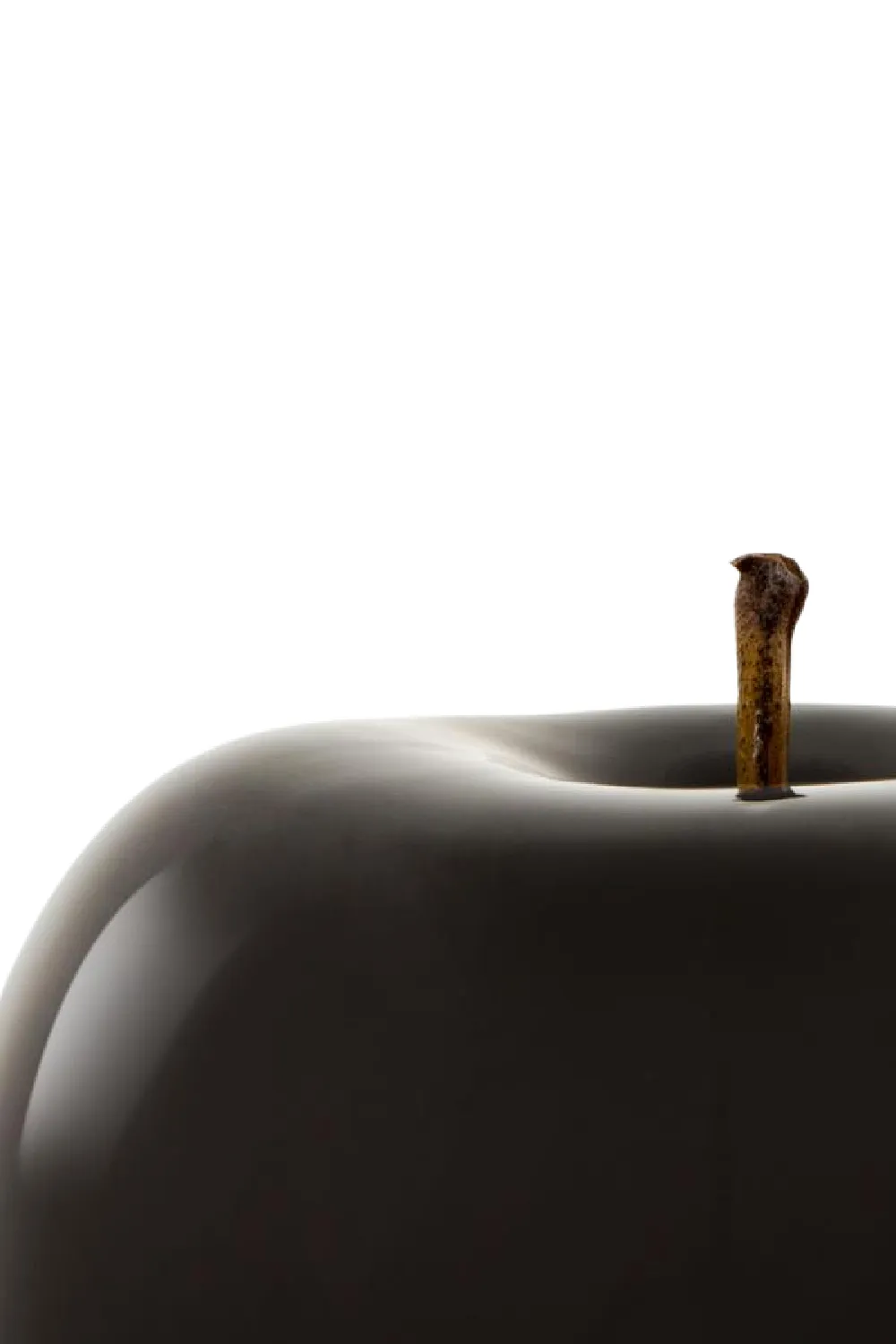 Black Apple Ceramic Sculpture XS | Andrew Martin Glazed