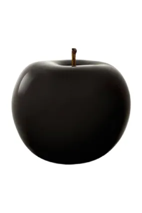 Black Apple Ceramic Sculpture XS | Andrew Martin Glazed