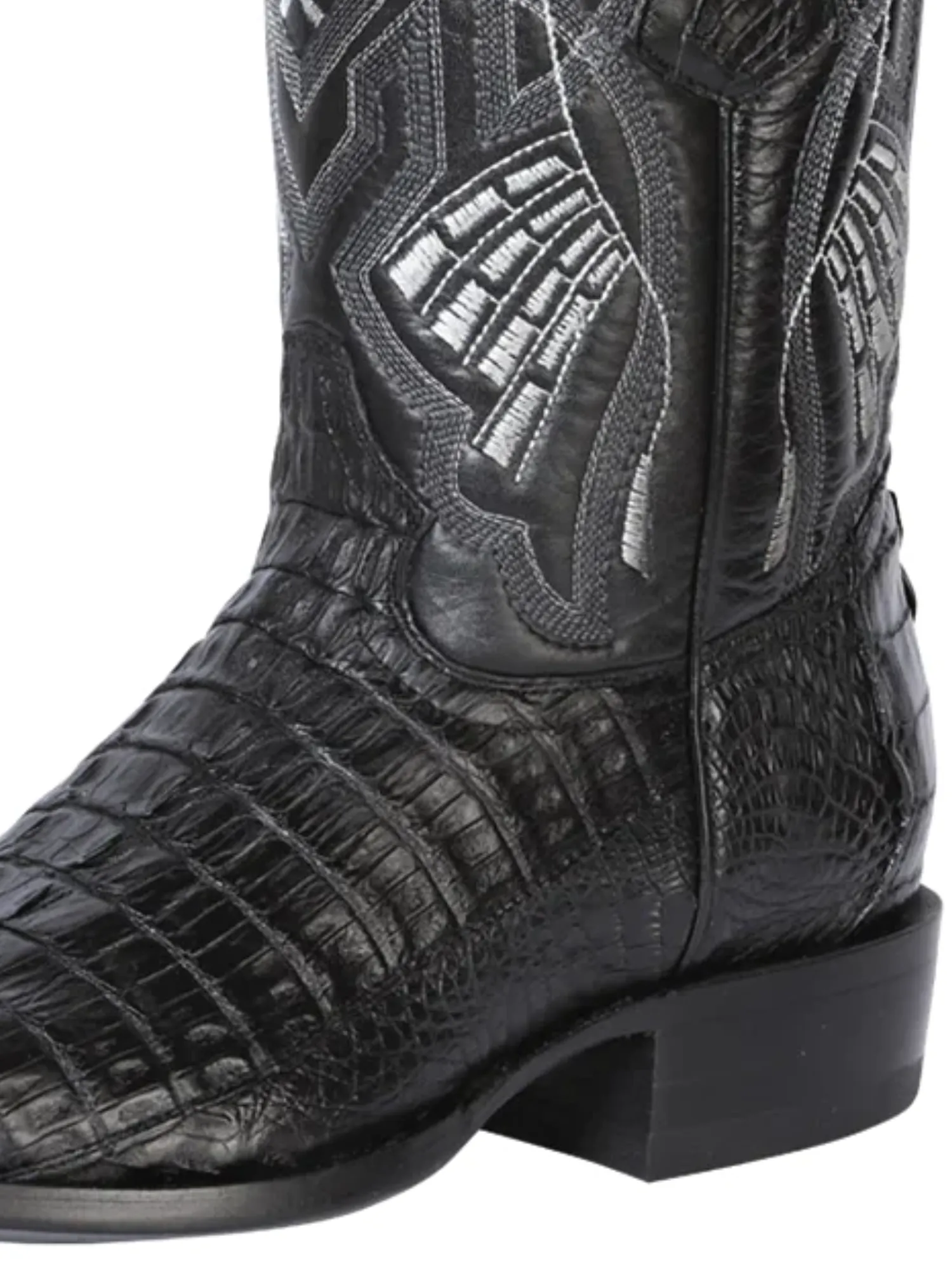 Botas Vaqueras Exoticas de Caiman Cola Original para Hombre 'Centenario' - ID: 124462