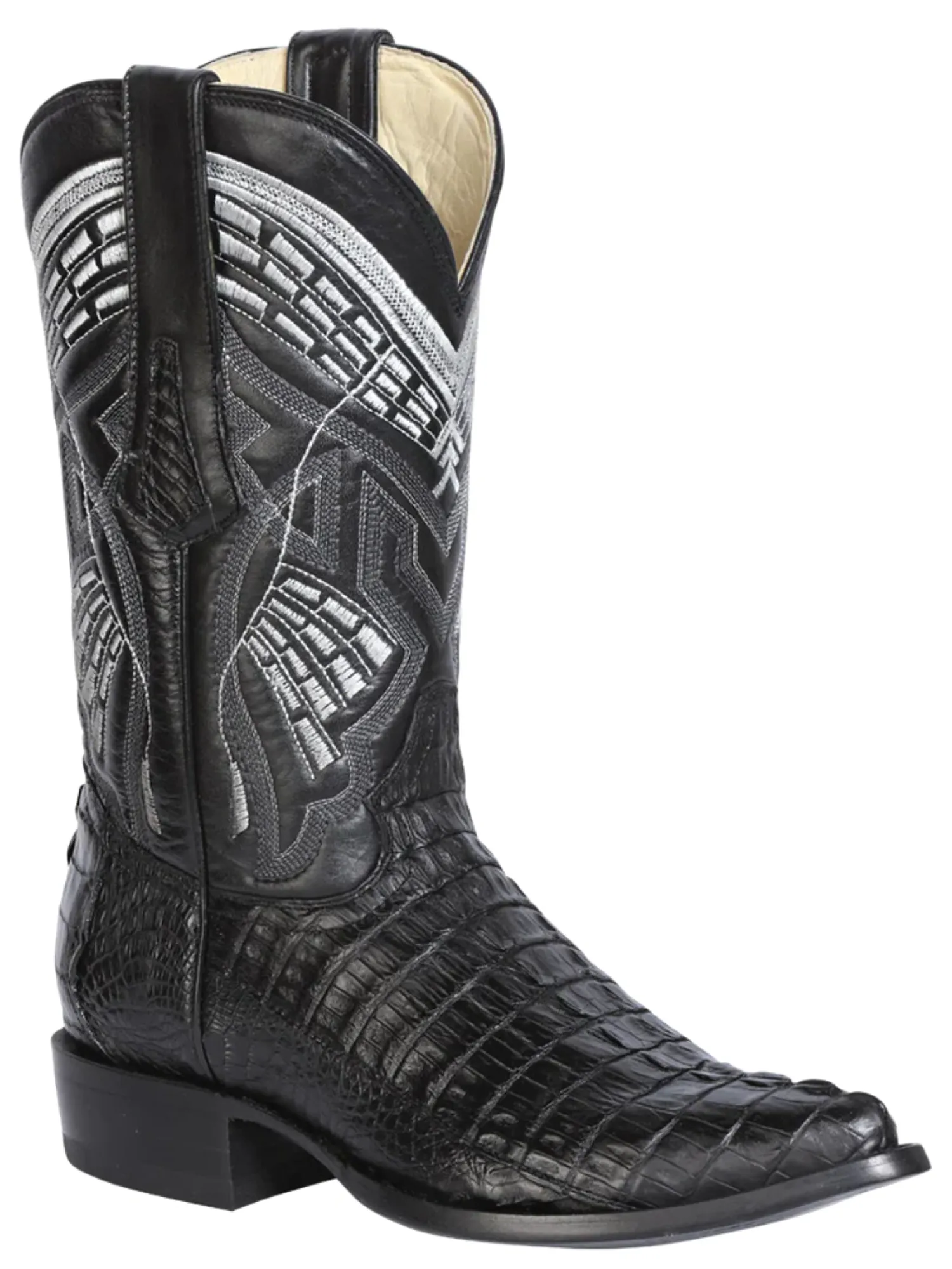 Botas Vaqueras Exoticas de Caiman Cola Original para Hombre 'Centenario' - ID: 124462