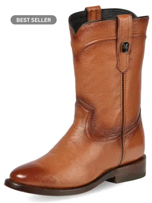 Botas Vaqueras Roper Clasicas de Piel Genuina para Hombre 'Montero' - ID: 51433