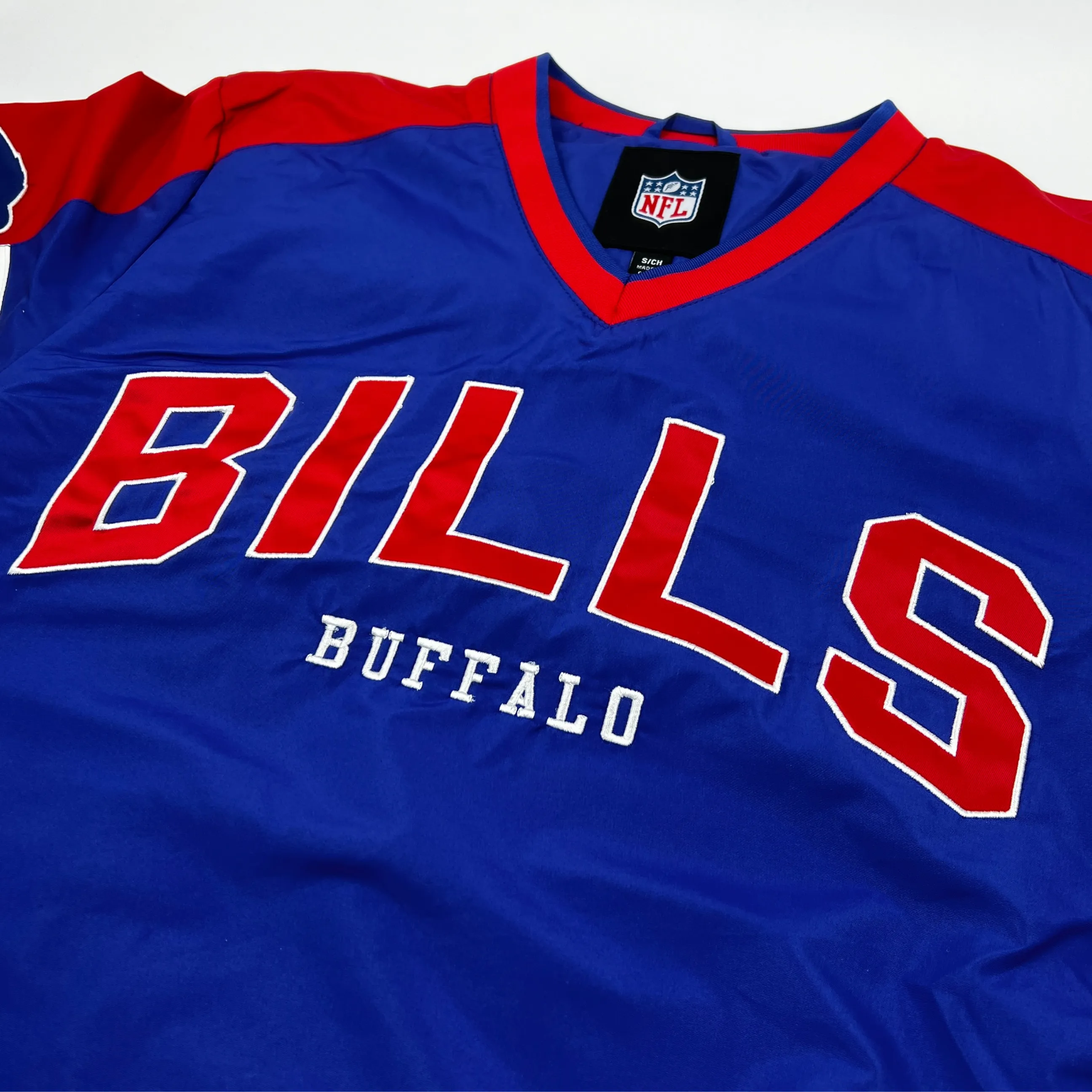 Buffalo Bills Royal, Red, & White V-Neck Pullover