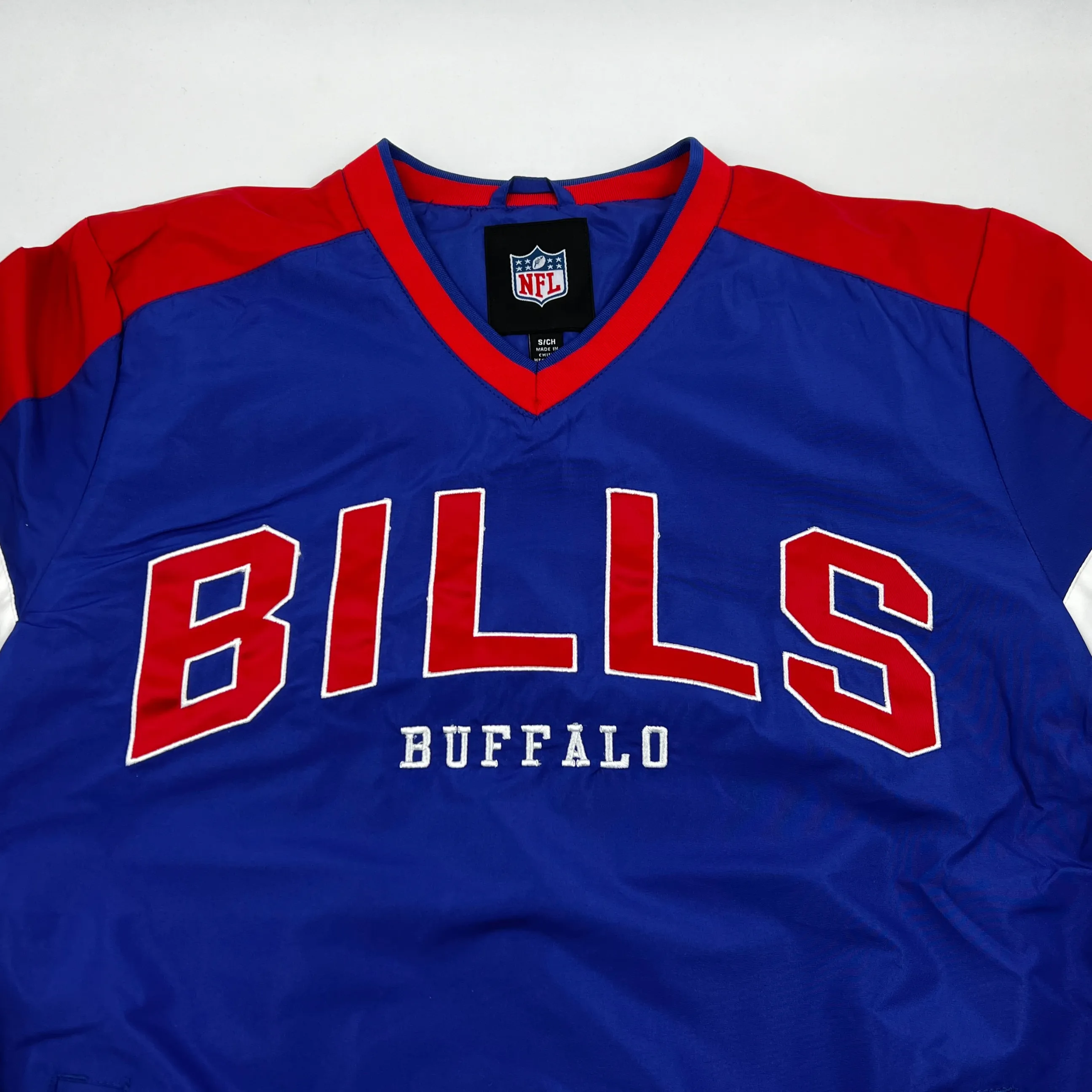 Buffalo Bills Royal, Red, & White V-Neck Pullover