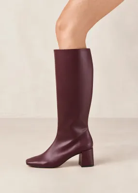 Chalk Beet Vegan Leather Boots