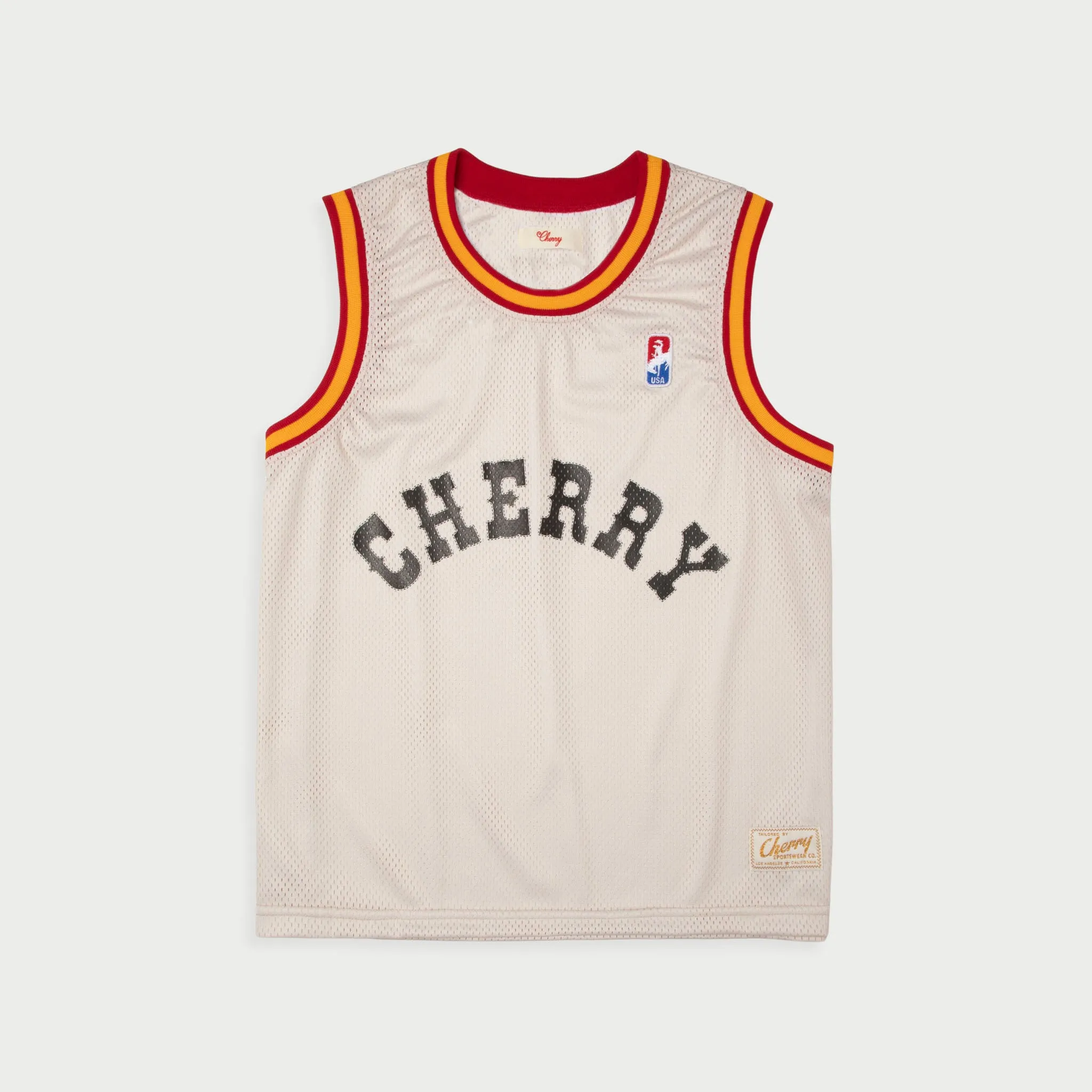 Cherry Basketball Jersey (Tan)