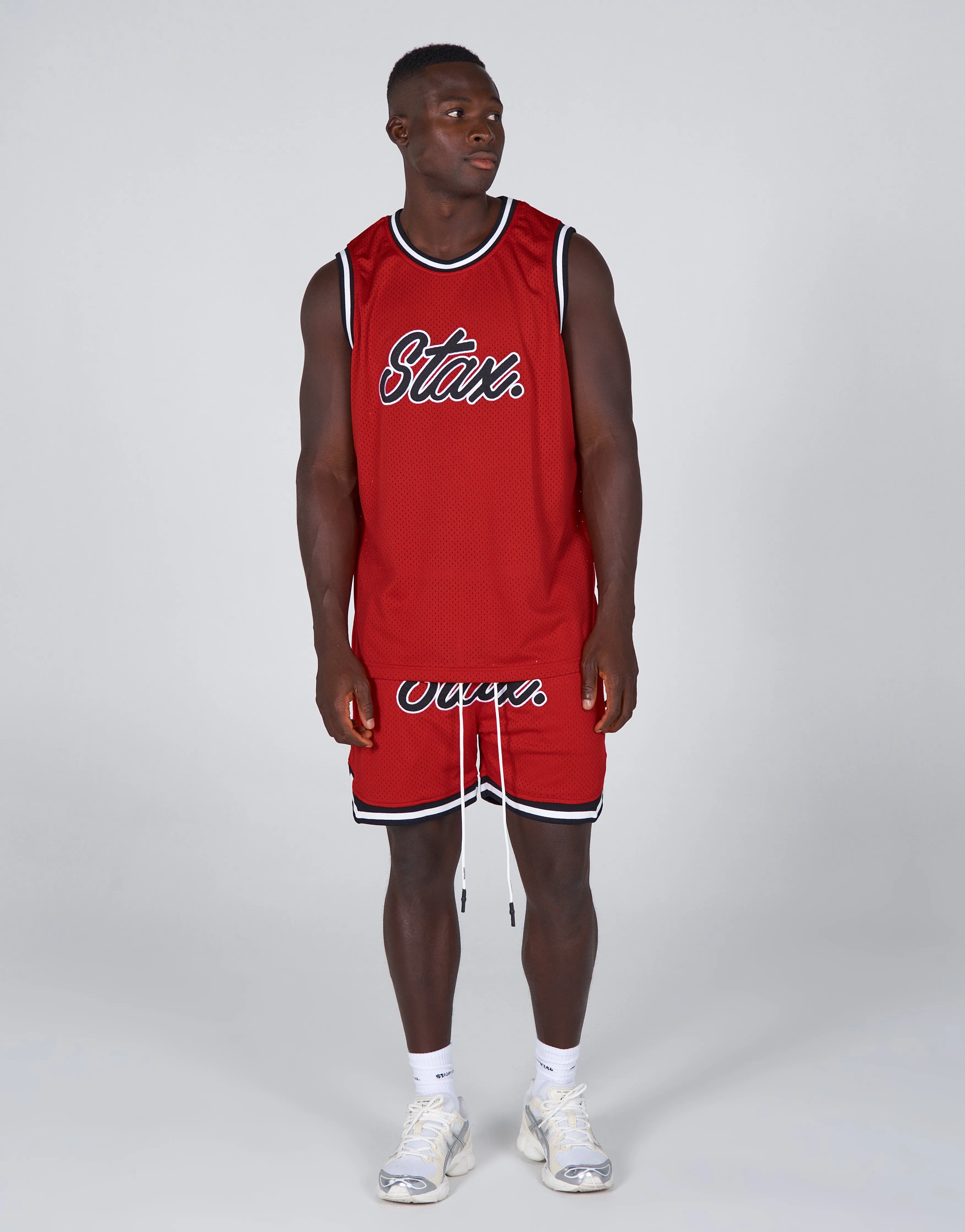 Court Drip Basketball Singlet - Stanford