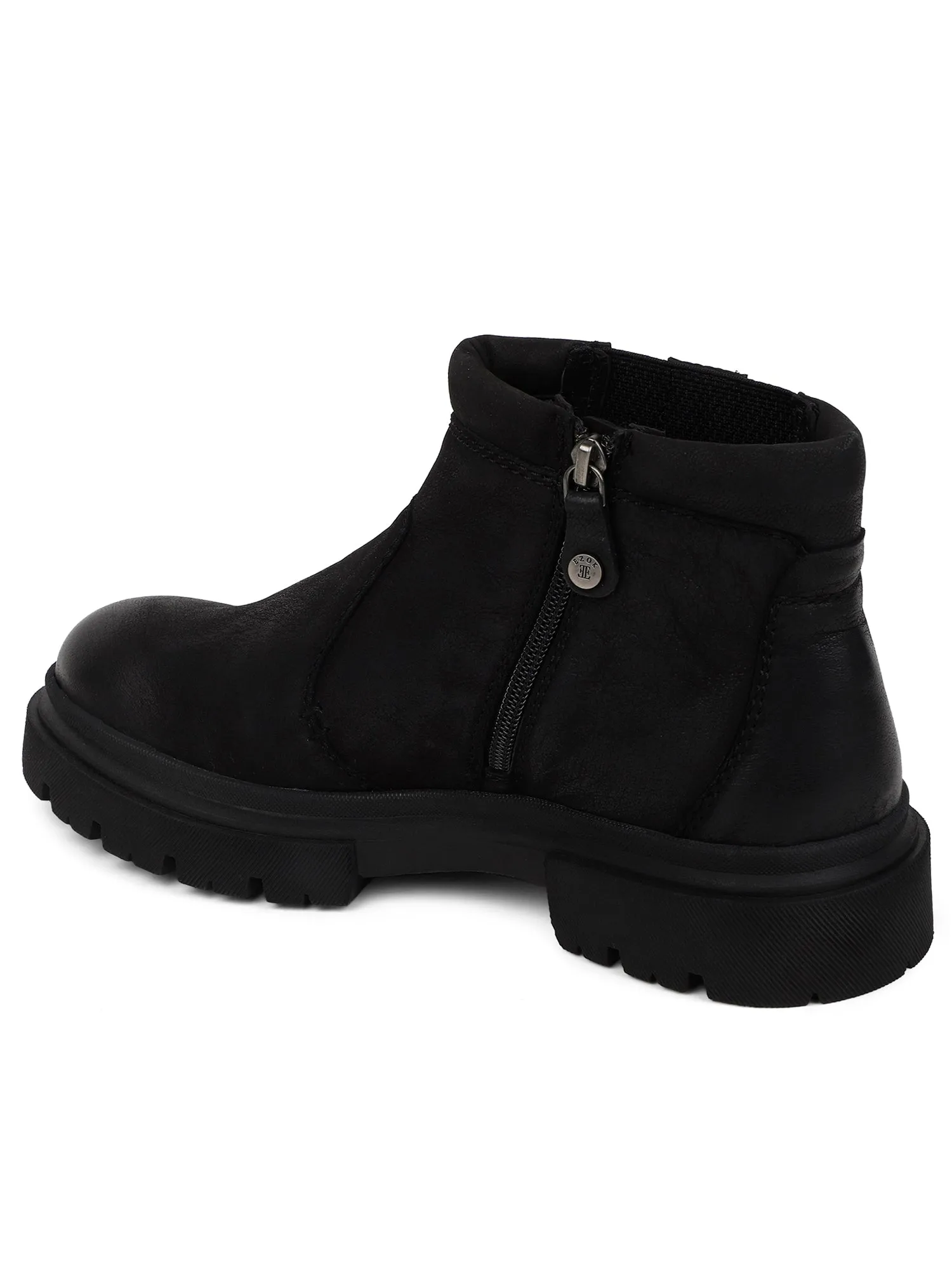 Ezok Black Stan Casual Boots Shoes