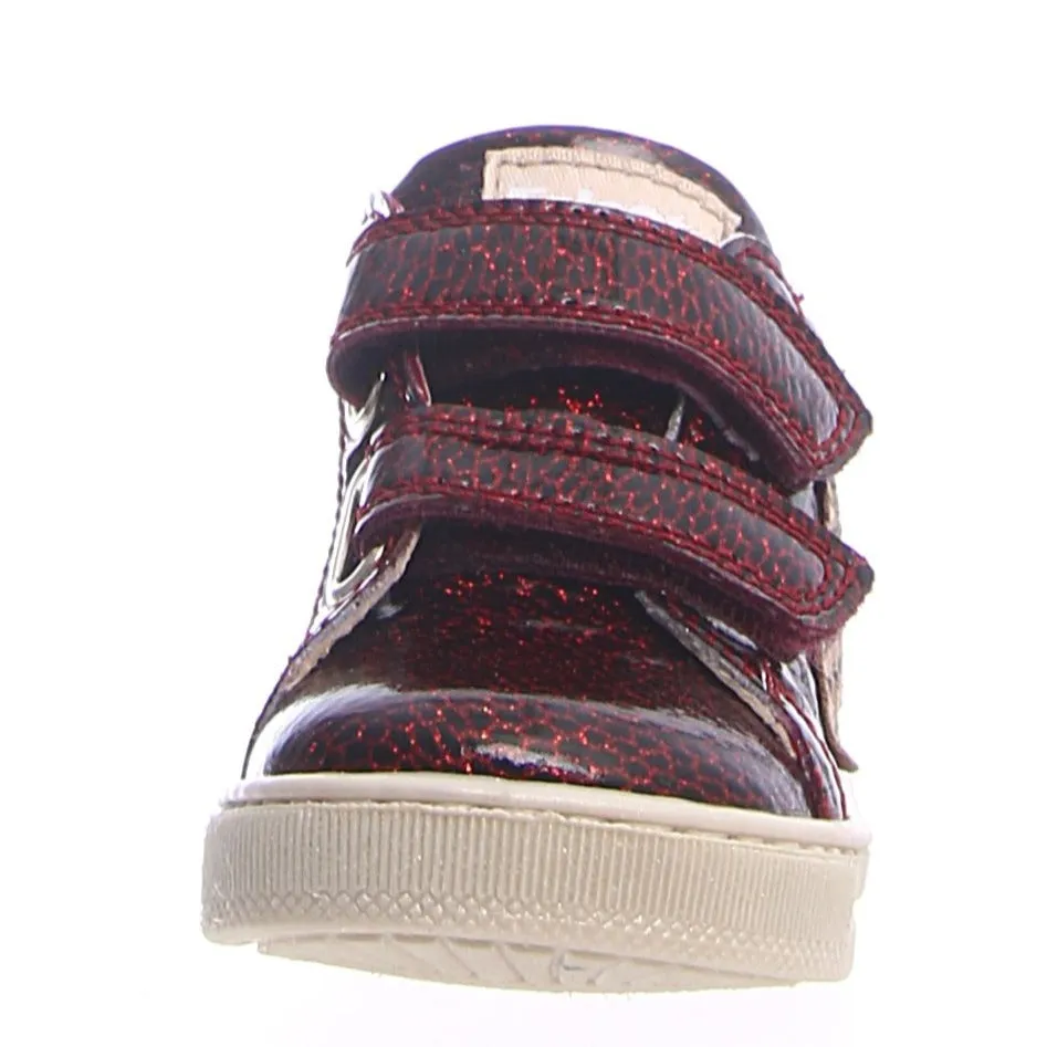 Falcotto Boy's & Girl's Sasha Vl Florida Shine/St. Zebra Fashion Sneakers - Lam Bordeaux/Platino