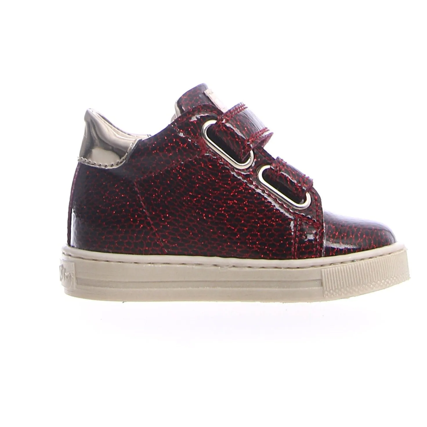 Falcotto Boy's & Girl's Sasha Vl Florida Shine/St. Zebra Fashion Sneakers - Lam Bordeaux/Platino