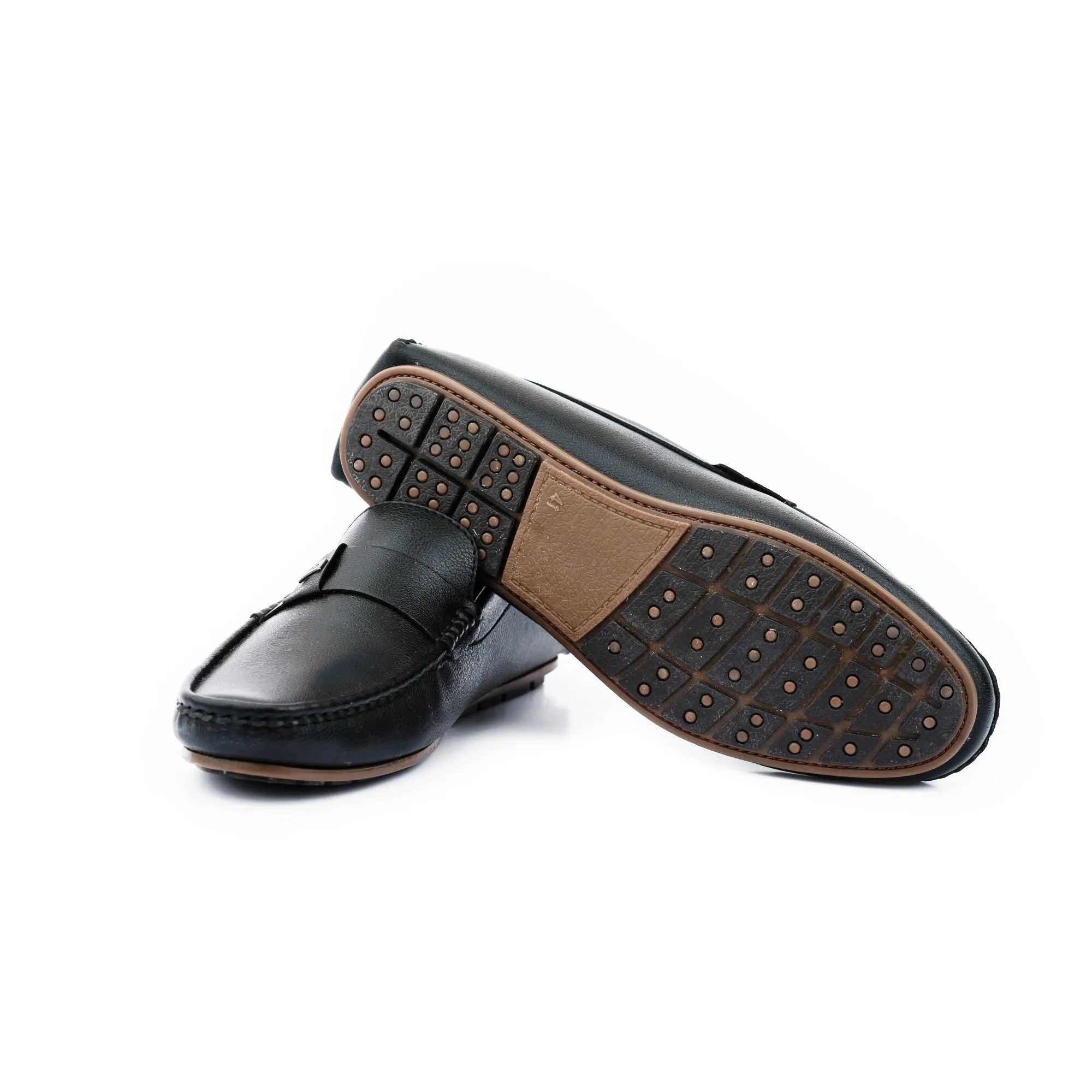 FHS Cross-Strapped Mocassin - Black