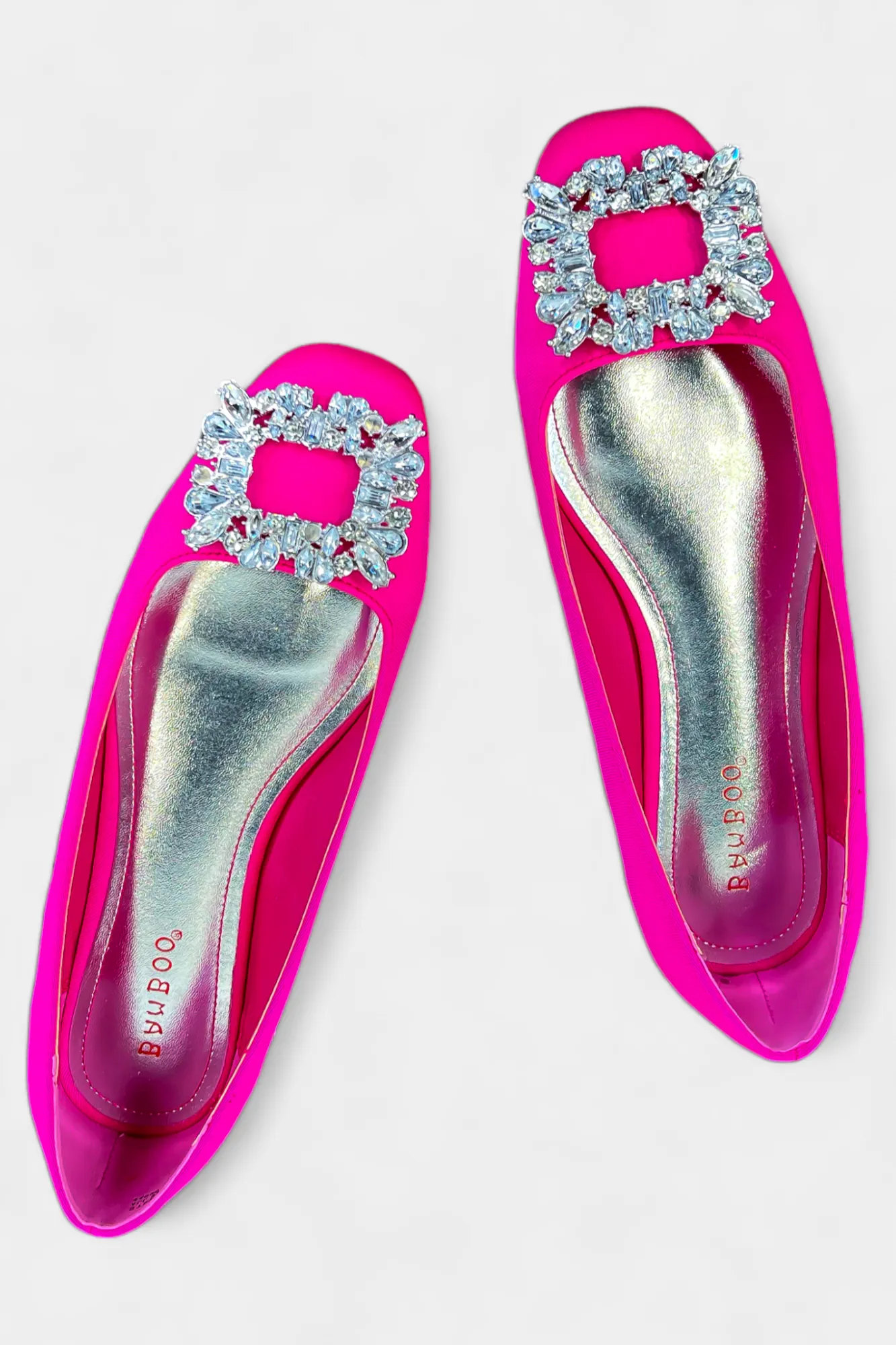 Hot Pink Embellished Flats