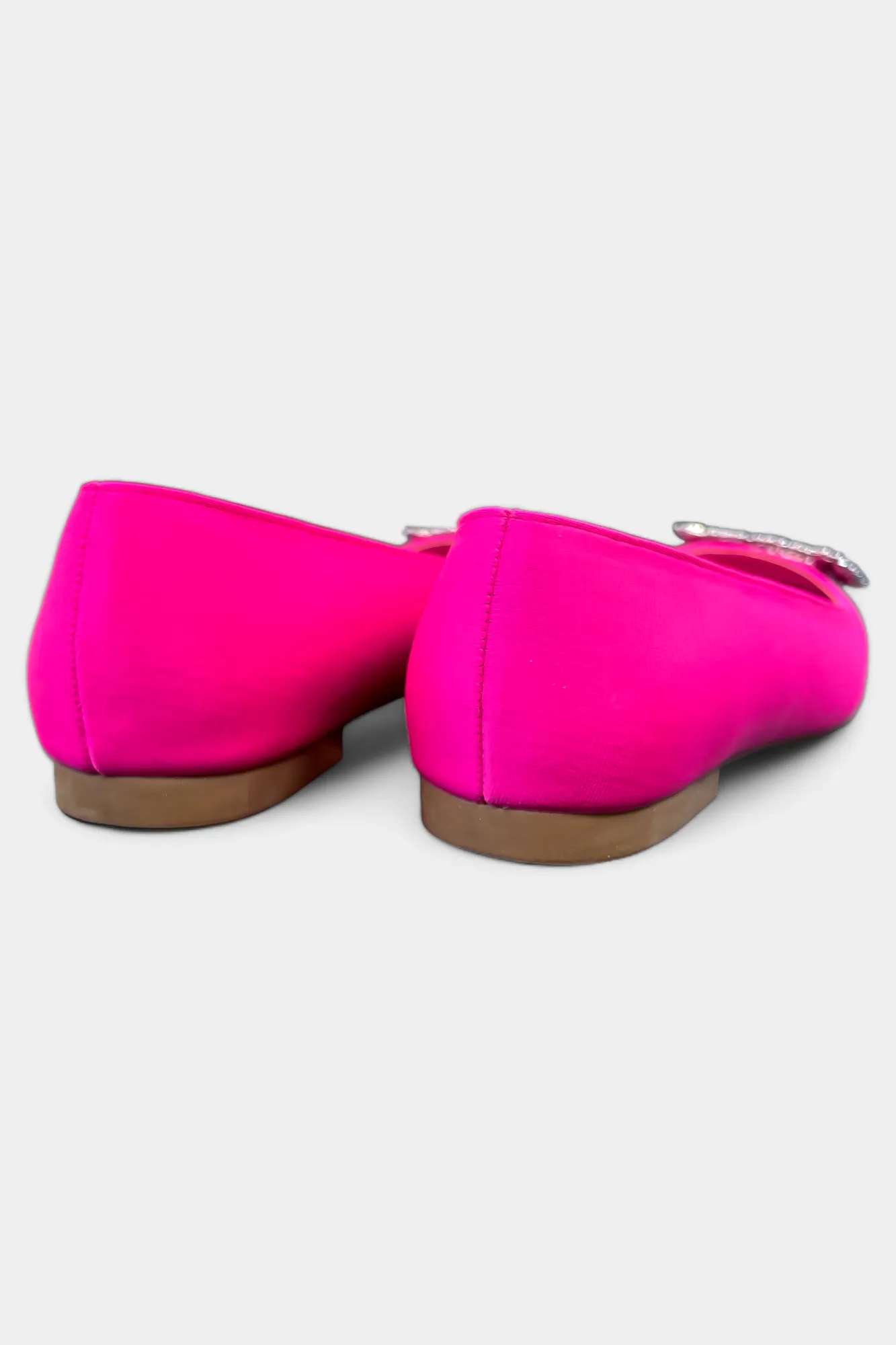 Hot Pink Embellished Flats