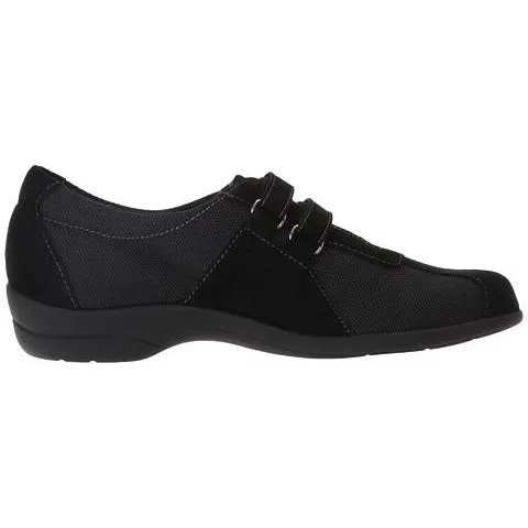 Joliet Black Fabric/Suede Casual Shoes