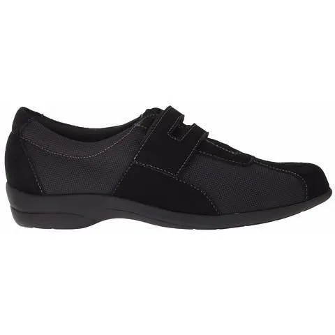 Joliet Black Fabric/Suede Casual Shoes