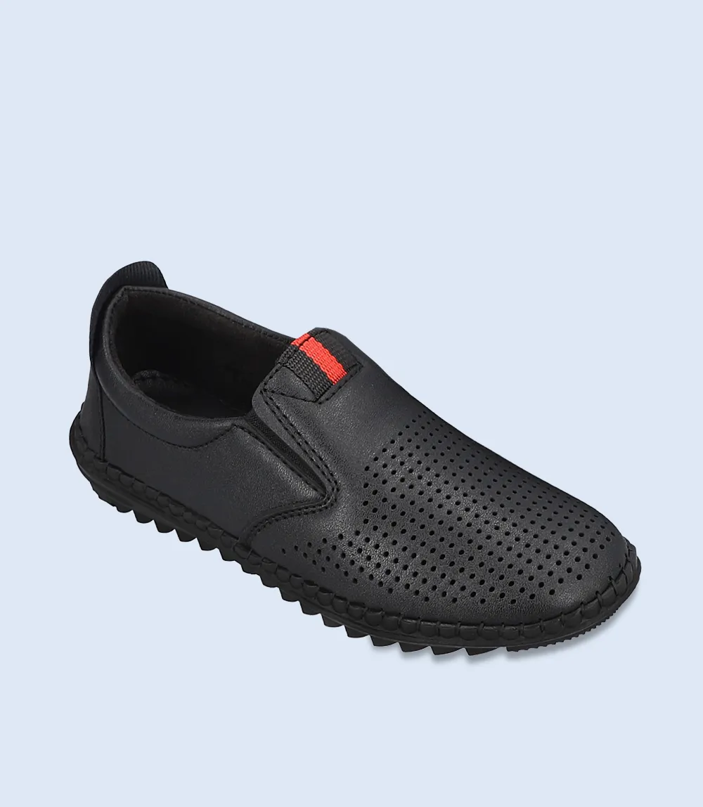 KB0041-BLACK-Rugged Shoes For Boys