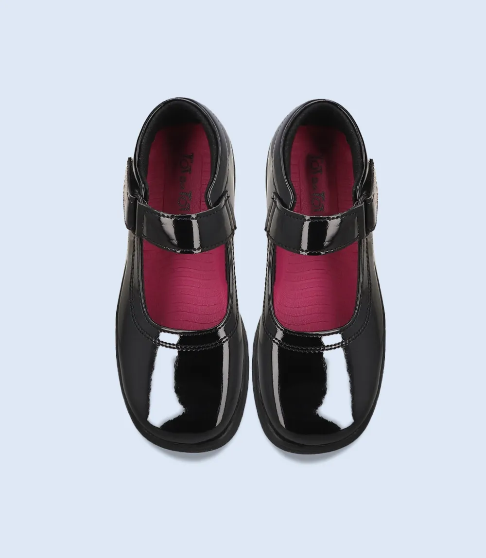 KG0017-BLACK-Girls Casual School Shoes