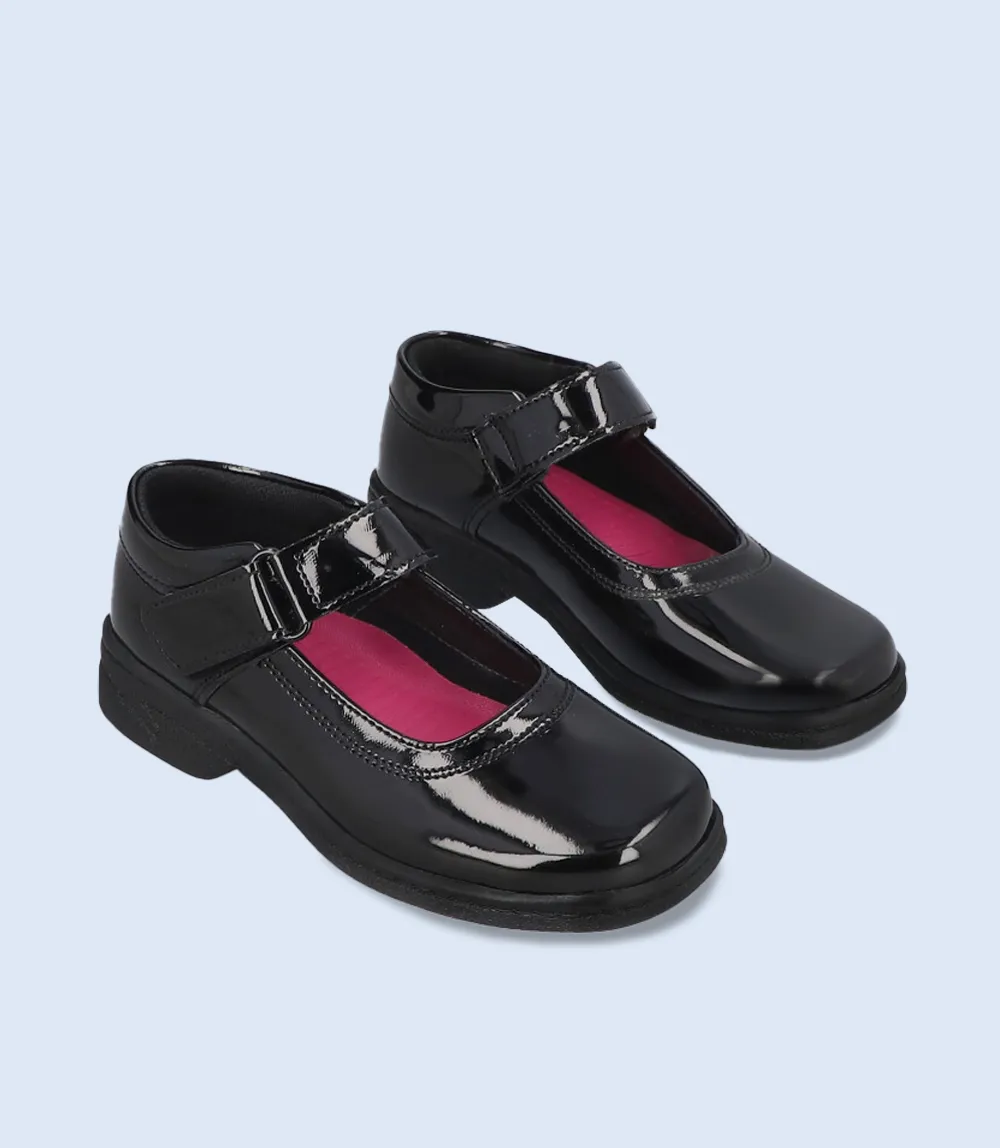 KG0017-BLACK-Girls Casual School Shoes