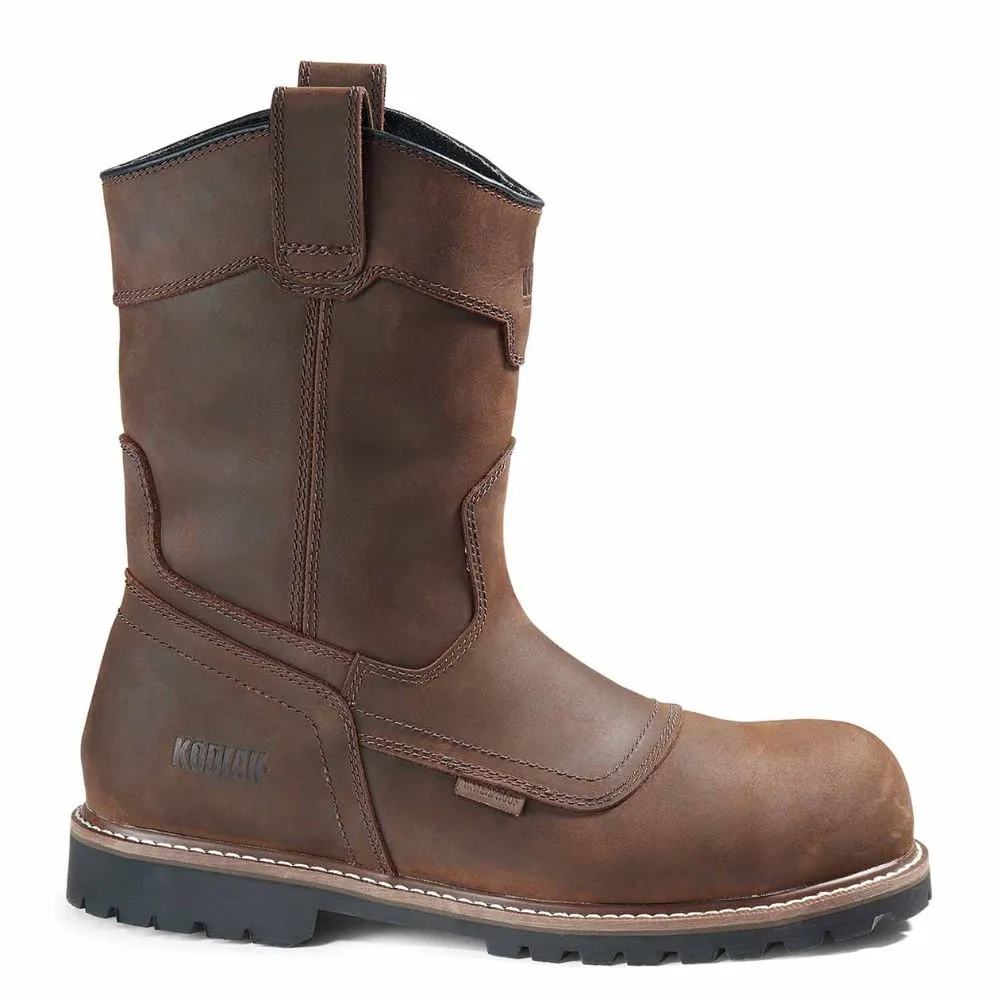 Kodiak McKinney Wellington Men's Waterproof Pull-On Composite Toe Work Boot KD0A4TERDBX - Brown