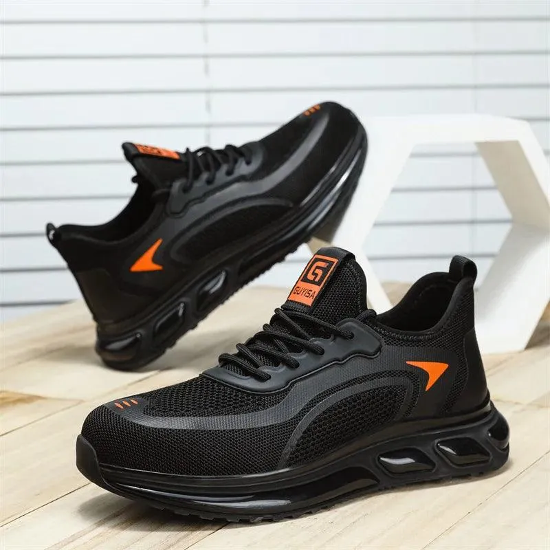 Men's Black Safety Work Sneakers - CS439650 Casual Shoes