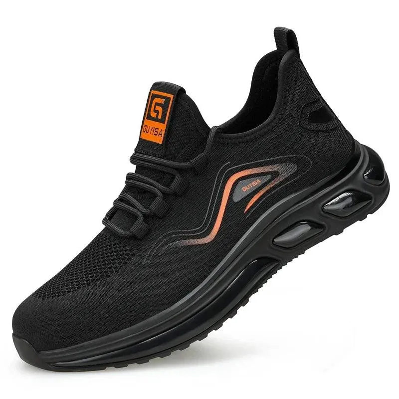 Men's Black Safety Work Sneakers - CS439650 Casual Shoes