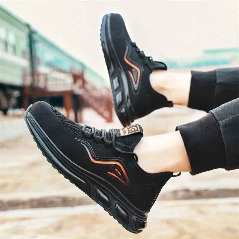 Men's Black Safety Work Sneakers - CS439650 Casual Shoes