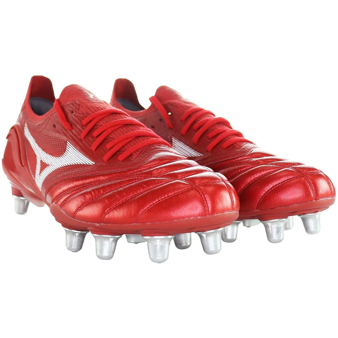 Mizuo Morelia Neo III Beta ESI Mens Red Football Boots