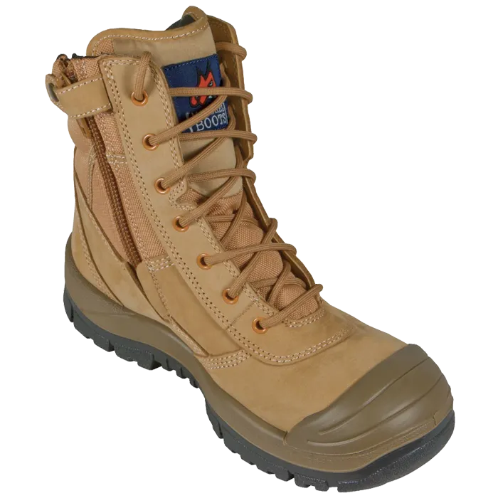 Mongrel Wheat High Leg ZipSider Steel Cap Boot SC Series