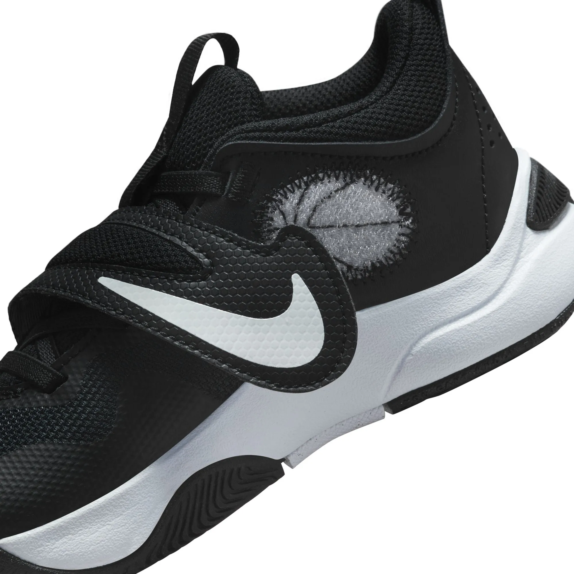 Nike Black/White Team Hustle D 11 Children's Sneaker