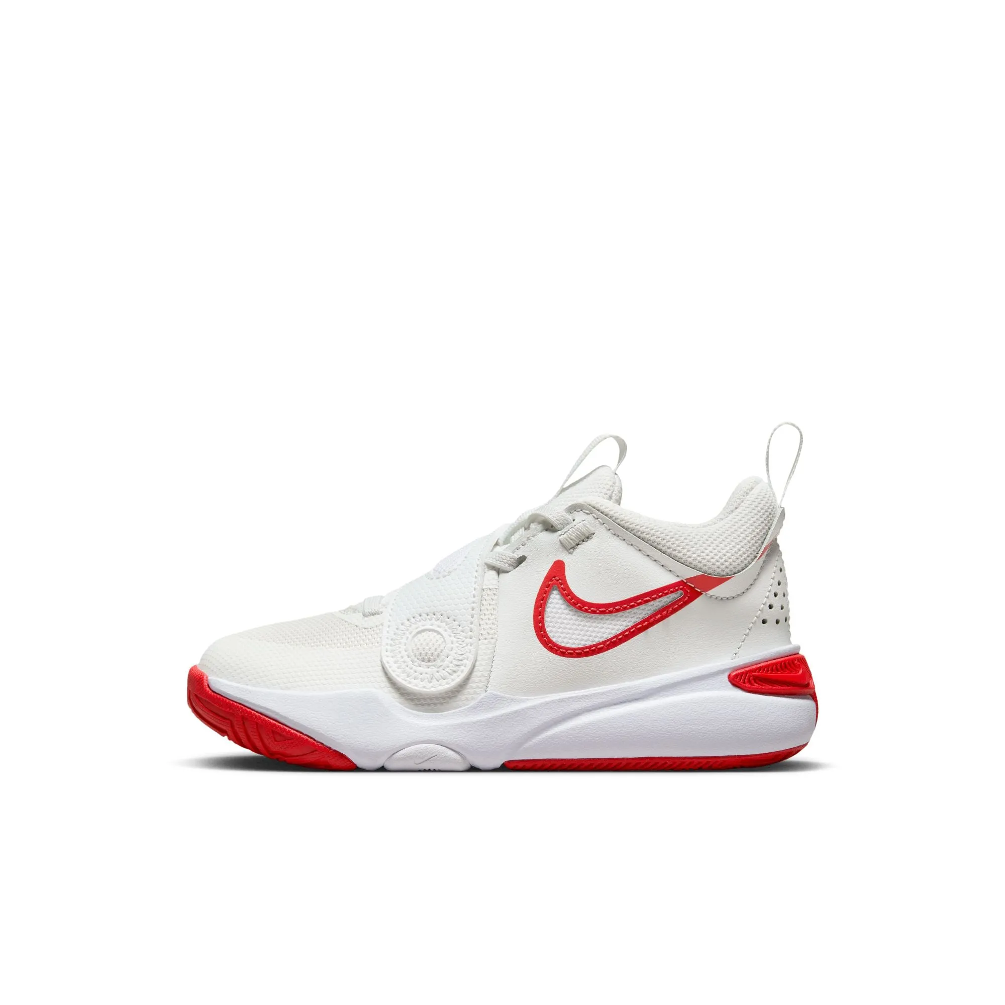 Nike Summit White/Track Red Team Hustle D 11 Children's Sneaker