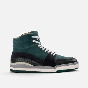 Poseidon Emerald Green Suede High Top Sneakers