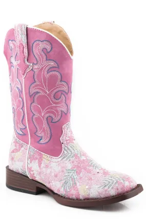 Roper Glitter Floral Little Kids Boot