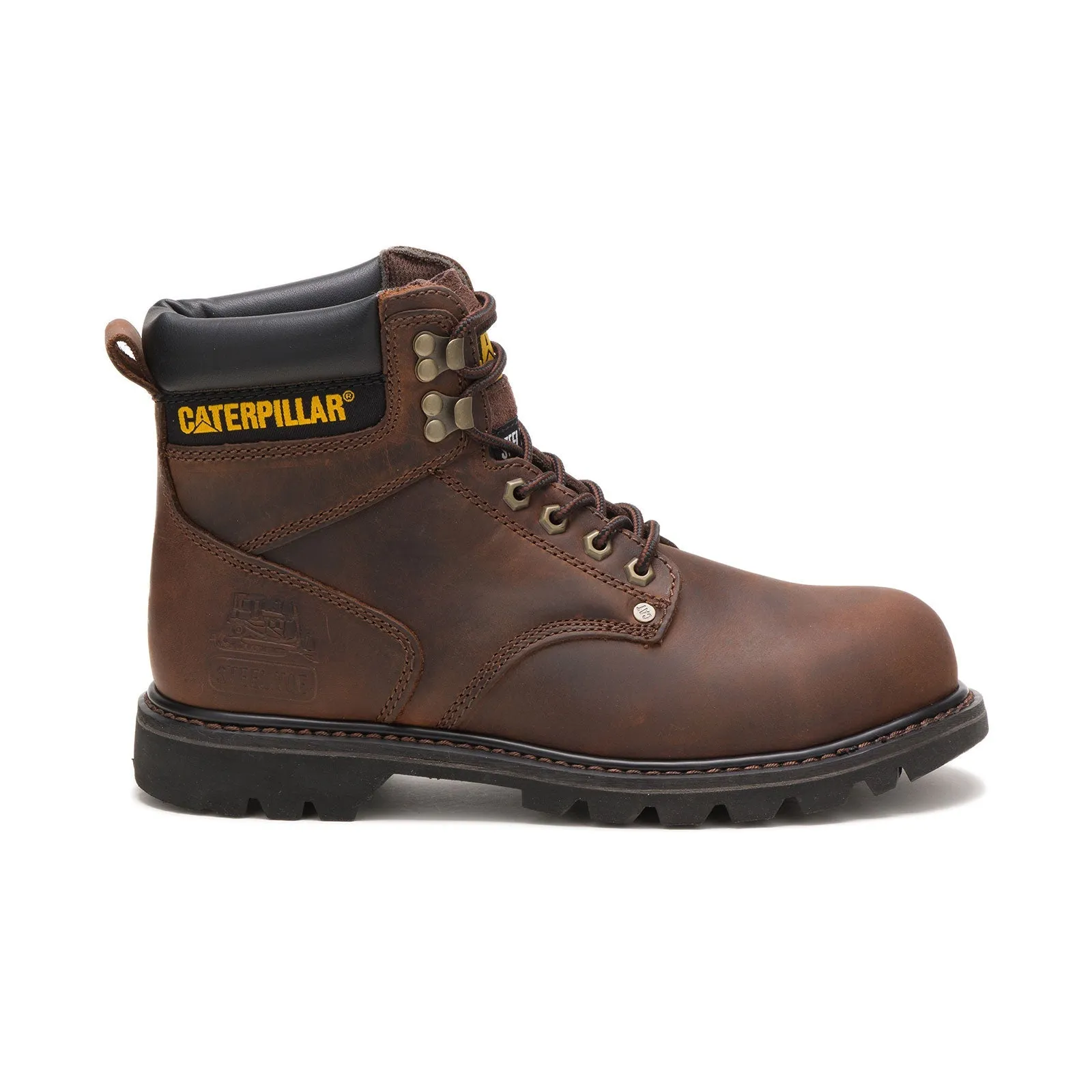 Second Shift Men's Steel-Toe Work Boots Dark Brown