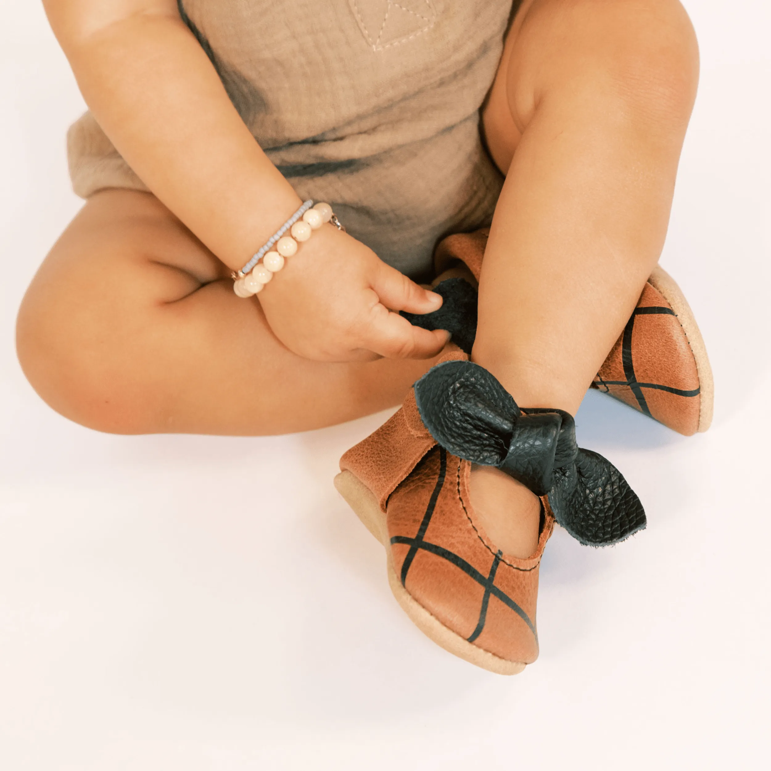 Swish Knotted Bow Baby Shoe