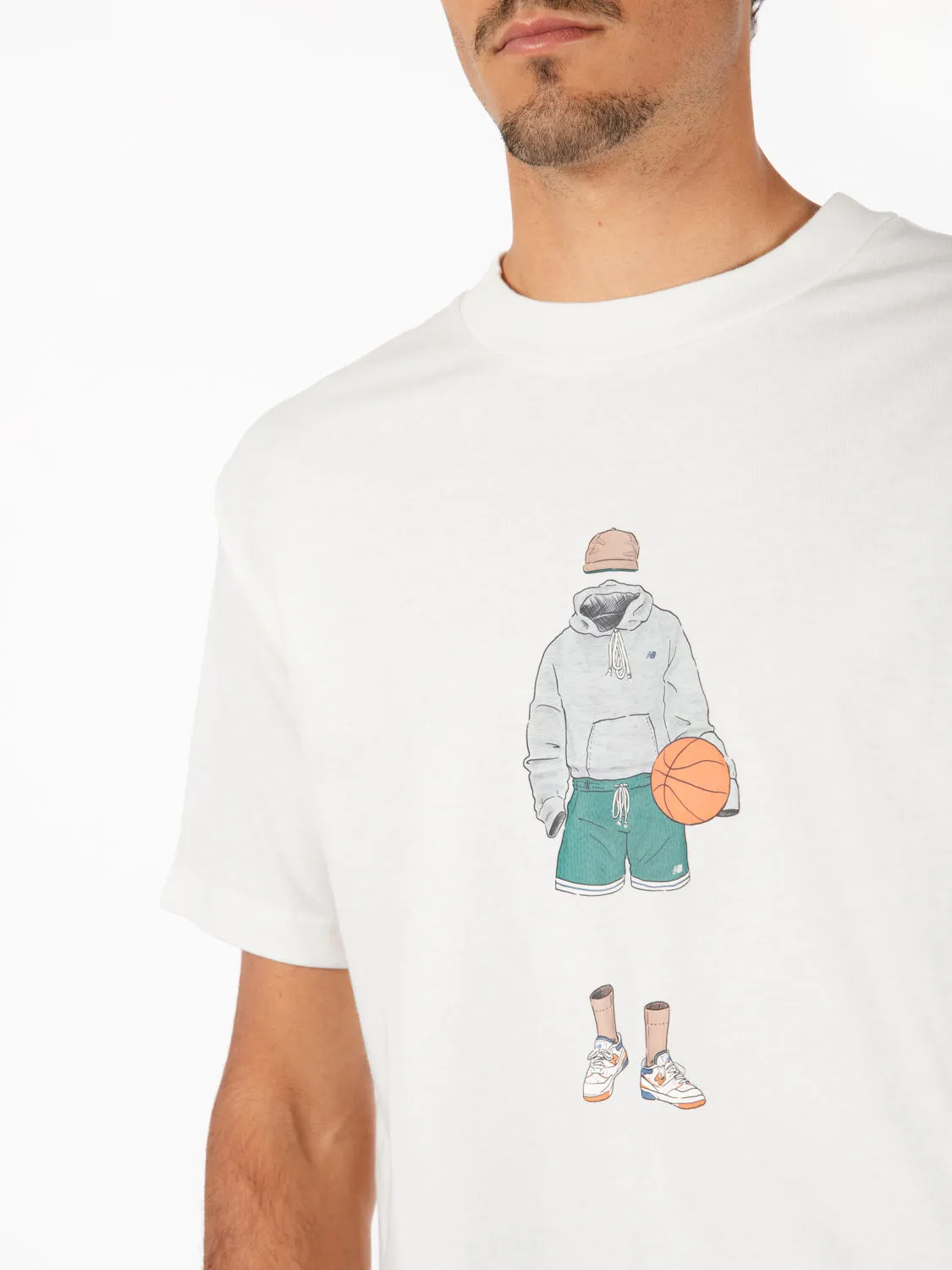 T-shirt Athletics Basketball style relaxed sea salt