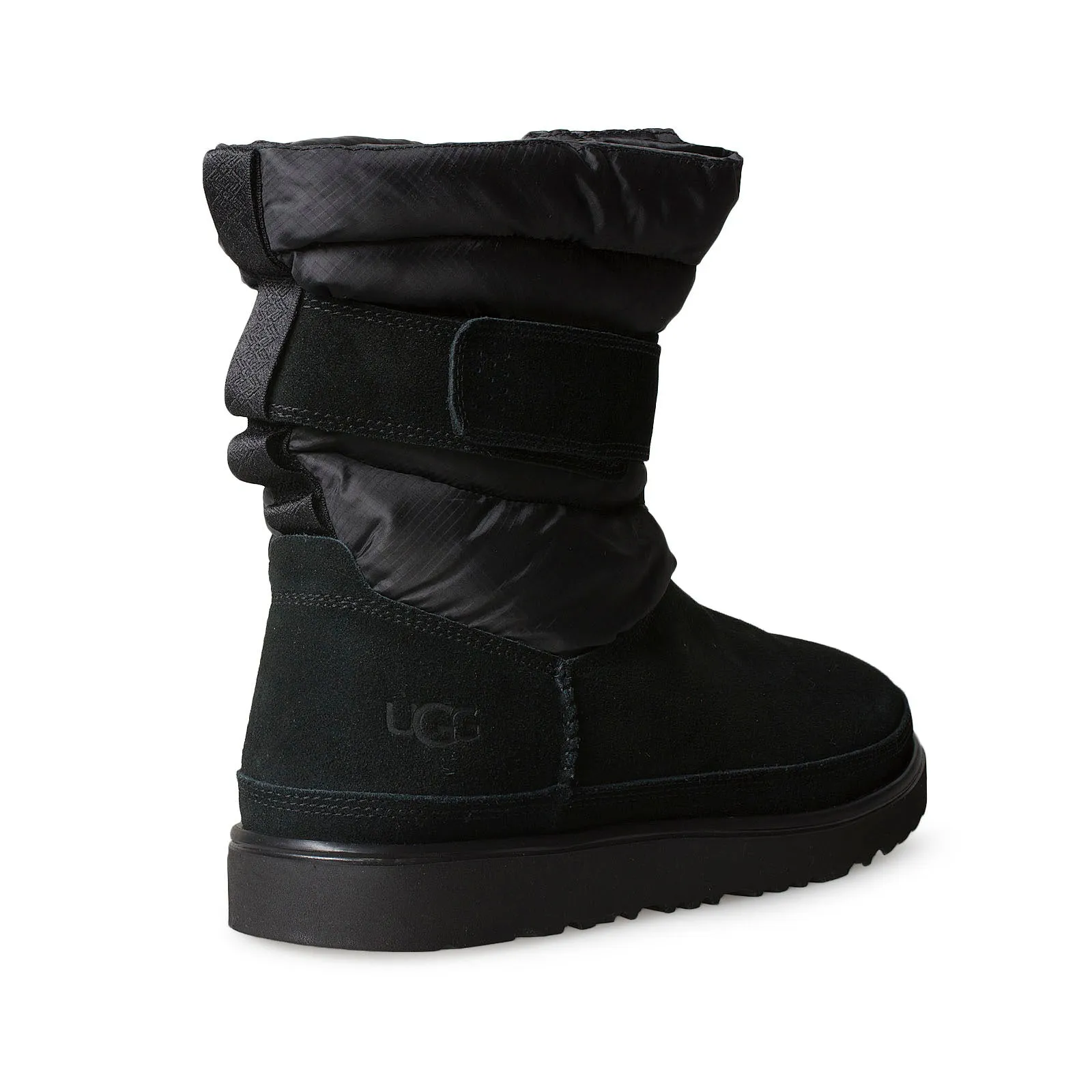 UGG Classic Short Pull On Weather Black Boots - Men's