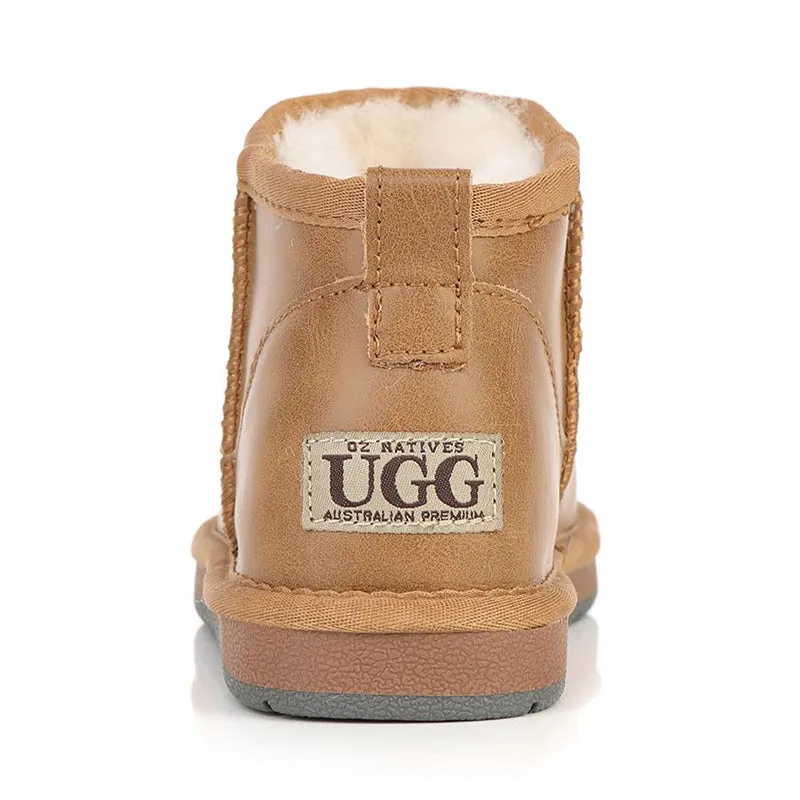 Ugg Mini Slant Nappa Leather Boots