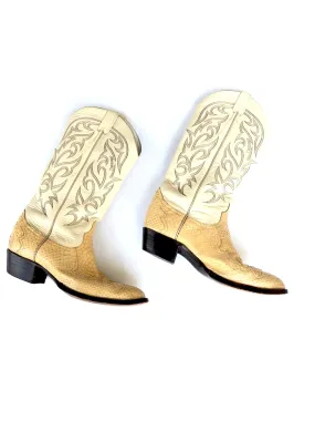 VINTAGE: Larry Mahan’s Snakeskin & Leather Cowboy Boots