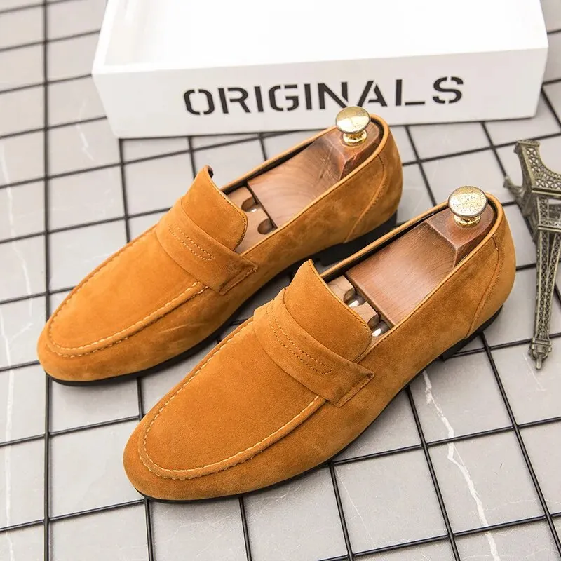 Xituodai  Slip On Men Casual Shoes Comfortable Fashion Luxury Brand High Quality Suede Leather Slipper Loafers Summer Shoes