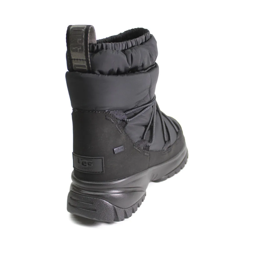 Yose Puffer Mid Leather Textile Synthetic Women's Snow Boots