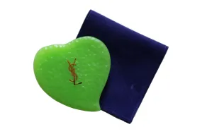 YVES SAINT LAURENT green heart pocket mirror